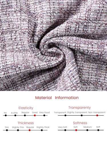 Image of Hobemty Women's Sleeveless Tweed Dress Boat Neck Work Office Sheath Dresses