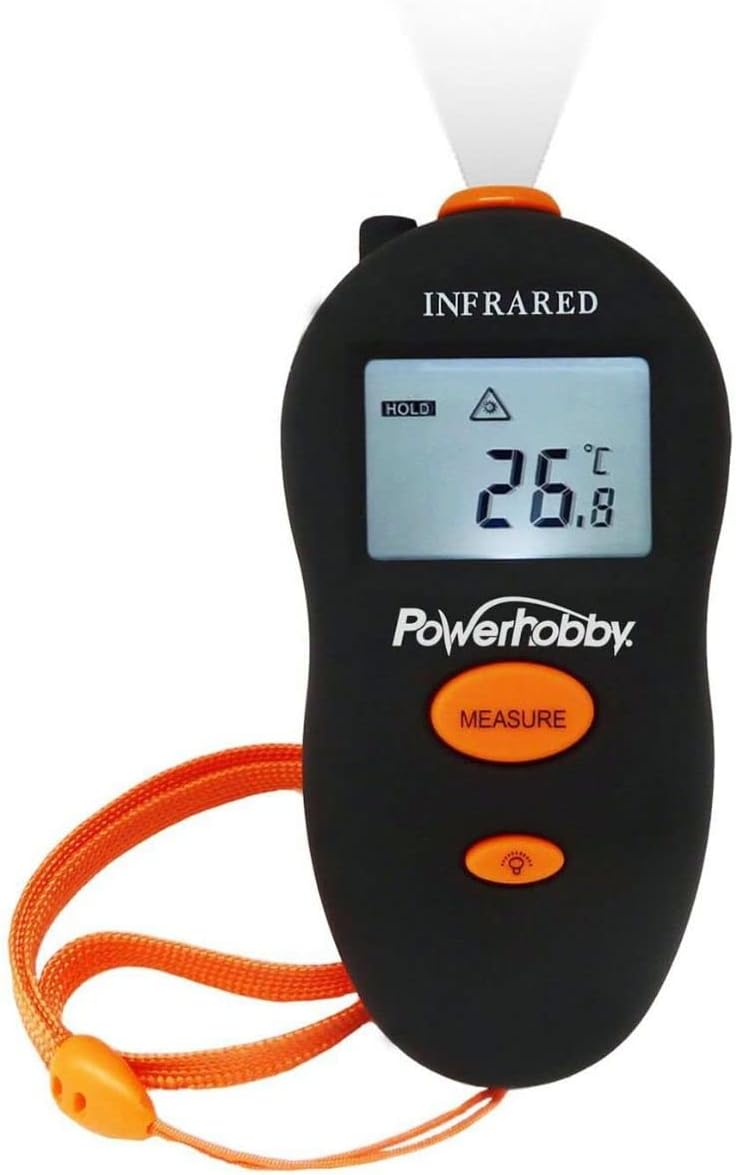 Powerhobby RC2 Digital Laser Infrared Temperature Thermometer/Temp Gun Gauge
