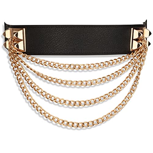 Familyhouse Women Punk Waist Belly Chain Belt Leather Waist Body Cage Waist Belt Pary Body Belt2