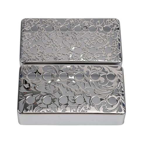 Couvercle de micro creux Humbucker guitare électrique texture laiton