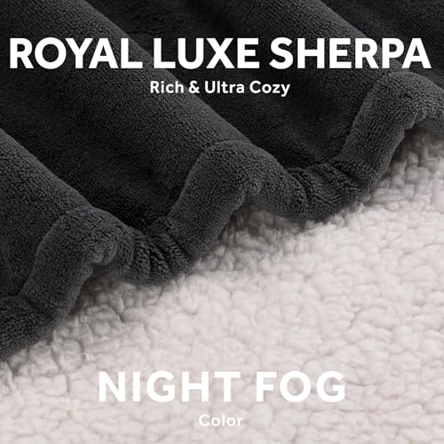 Sunbeam 12700 Royal Luxe Microplush Reverse Sherpa Heated Electric Blanket Queen Size thumb #2