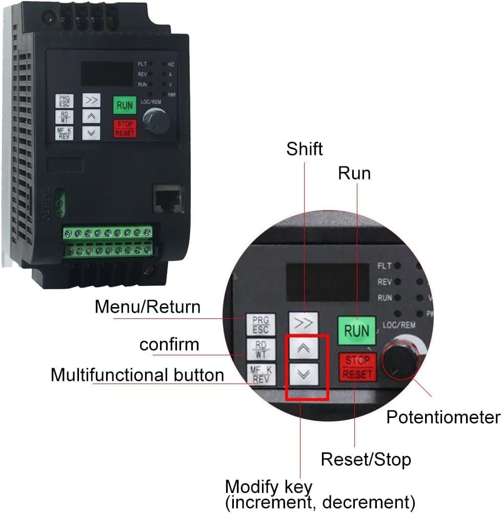 Solar Automatic Water Pump Inverter DC to AC 0.75kw-11kw 380V Output Variable Frequency Speed Controller(2.2KW DC400V-800V)