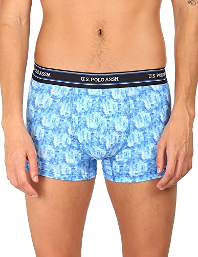 Image of U.S. Polo ASSN. Men's I616 Elasticized Waist Printed Underwear Trunks - Pack of 1