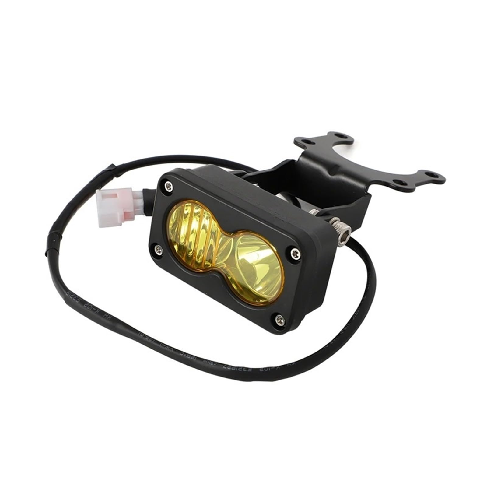 Phare Moto Avec Feu De Jour (DRL) Phare Jaune Spot/Inondation Spot Led Pod Kit Ensemble D'interrupteur