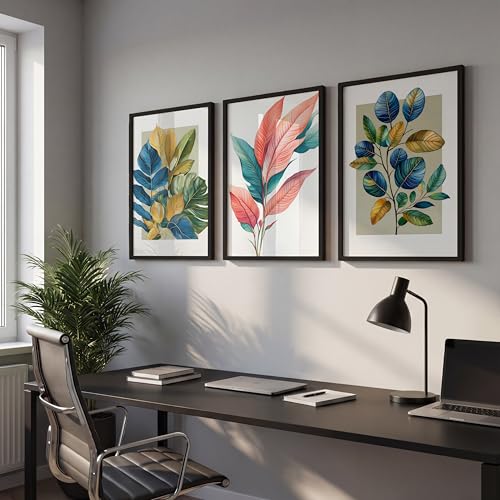 Image of NoWorries Modern Anime Wall Art Frame Paintings 300 GSM Premium Prints | Cool, Anime Character Print & Typography Frames | HD Quality Stylish Wall Paintings Home Decor for Living Room, Office & Bedroom | Wooden Finish Wall Art Frames (Set of-3) (BLACK, ART-14, 13X19INCHES)