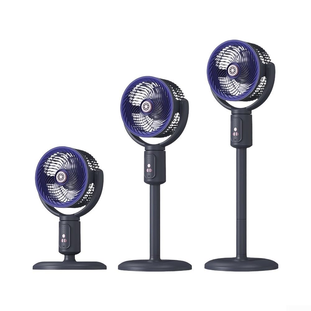 Ventilador Portátil con para batería USB-C Ajustable 3 Niveles(Purple Style 2)