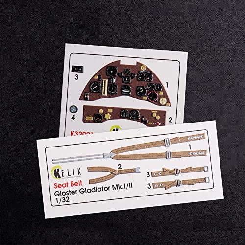 Gloster Gladiator Mk.II décalcomanies 3D Reskit K32001 pour cockpit ICM parfait