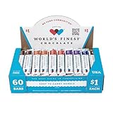 World's Finest® Chocolate | 60 Candy Bars | Fundraising Chocolate Variety Pack | Assorted Chocolate Bar Flavors
