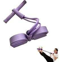 Pedal Resistance Band with Handle, Resistance Bands with Handles, Multifunction Tension Rope, 6-Tube Elastic Yoga Pedal Puller, for Abdomen, Waist, Arm, Leg