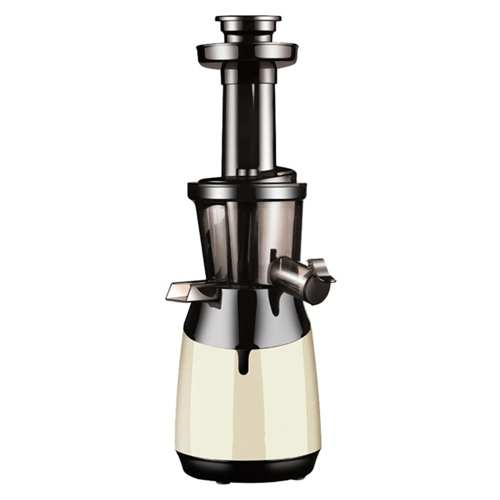 MIIKHI Slow Masticating Juicer Extractor Compact Cold Press Vertical Juicer Machine with Quiet Motor & Reverse Function for High Nutrient Fresh Vegetable and Fruit BPA Free (Color : Gold