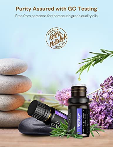 Essential Oil Diffuser & Top 12 Essential Oils Set, 300Ml Aromatherapy Diffuser With 3 Timer & 7 Ambient Light Settings, Ultrasonic Diffusers For Essential Oils For Home -Lavender, Lemon And More #TOP7