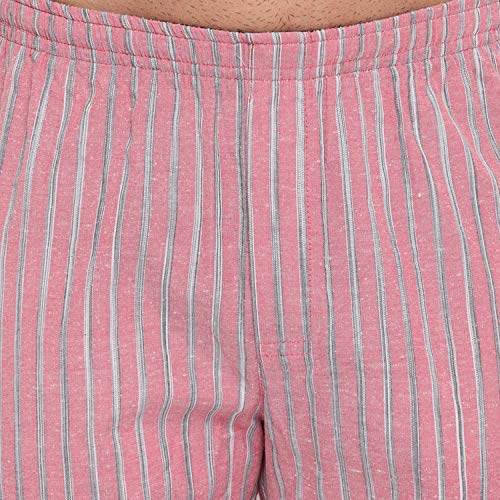 Image of FTX Men's Striped Woven Polycotton Track Pants - Pink