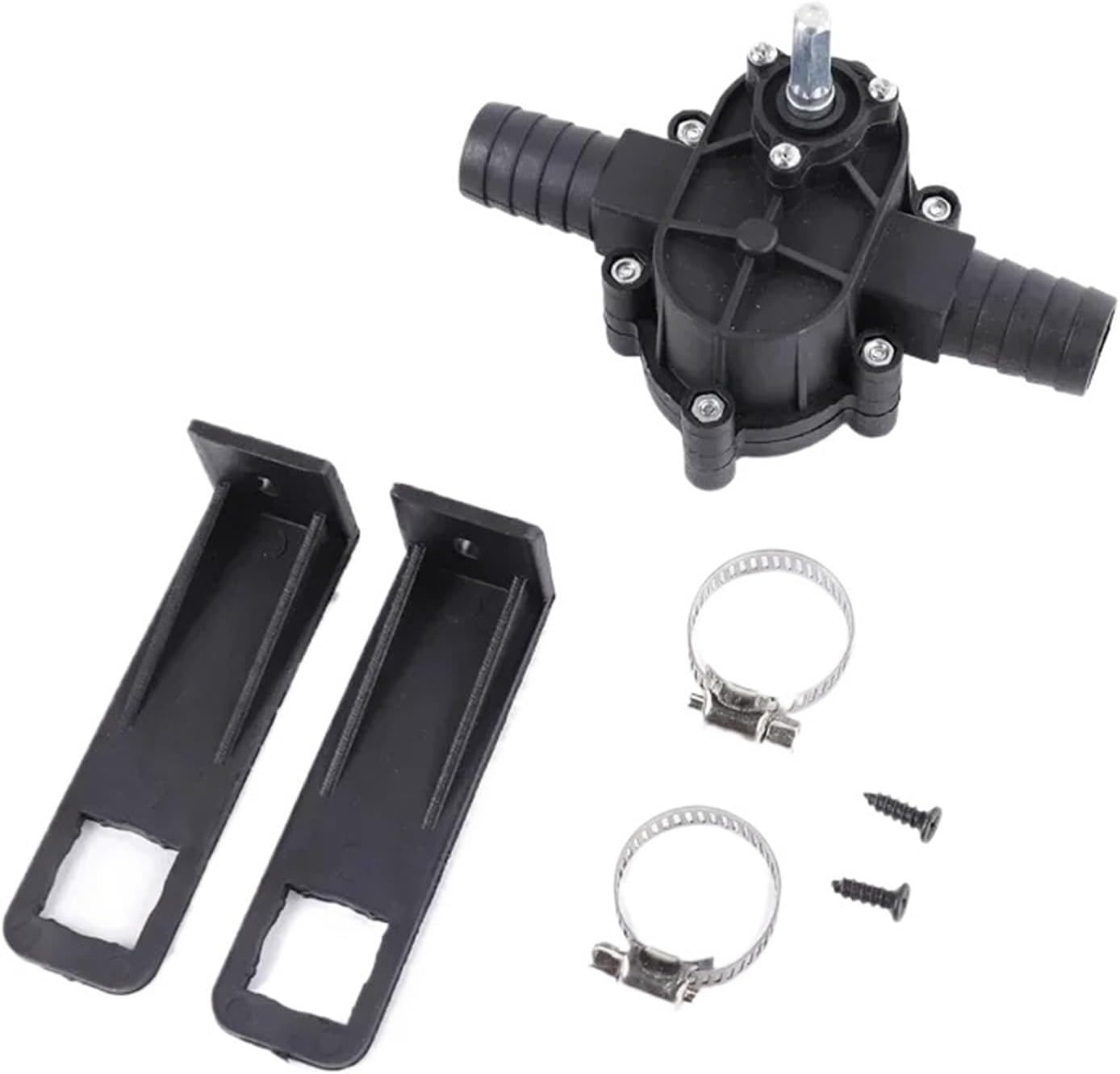 1pc Household Portable Small Plastic Water Pump Pump Mini Electric Drilling Water Pump Self Suction Garden Centrifugal Pump(Style B)