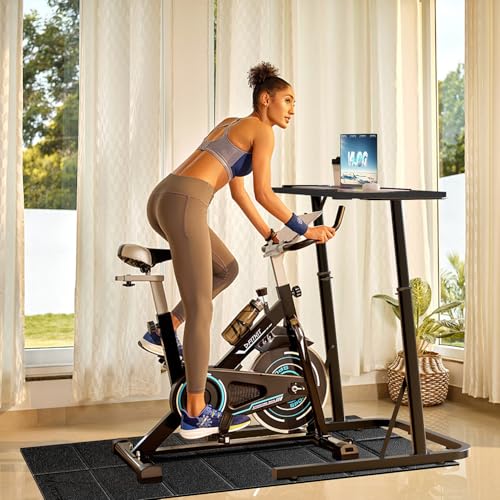 Image of VTORY Adjustable Standing Desk for Walking Pad Treadmill, Desk for Bike /Cycling, Stand Table for Treadmill Walking Pad, Bike /Walking Pad /Treadmill Trainer Desk Stand, Attachment, Bar for Walking Pad