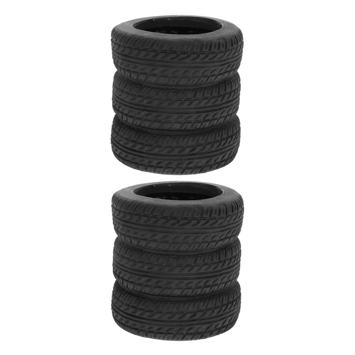 Zerodeko 2pcs Black Tire Pen Holder Desk Organizer Plastic Pencil Cup for Office and School Desk Supplies, Creative Small Car-shaped Stationery Caddy for Men’s Workspace