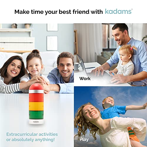 Kadams Visual Timer For Kids With Audio Alarm - Digital Timer Alarm For Toddler Teachers Classroom Productivity Time Management Tool Light Timer 24Hr Countdown Press Pause Special Education Silver #TOP4
