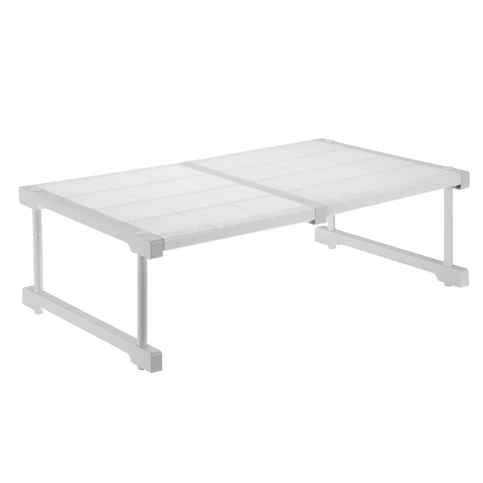 QUARKZMAN Étagère De Tension pour Armoire Extensible De 47cm À 68cm Organisateur De Placard Réglable 22cm x 42cm Table avec Motif Fleuri pour Rangement pour Armoire Placard Cuisine Chambre