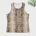 Snake Skin Python Pattern Men's Tank Top Sleeveless T-Shirt Pullover Vest Gym Shirts Summer