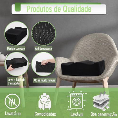 Almofada Coccix, Almofada para Coccix, Almofada Cadeira Escritorio, Almofada Cadeira, Almofada de Qu