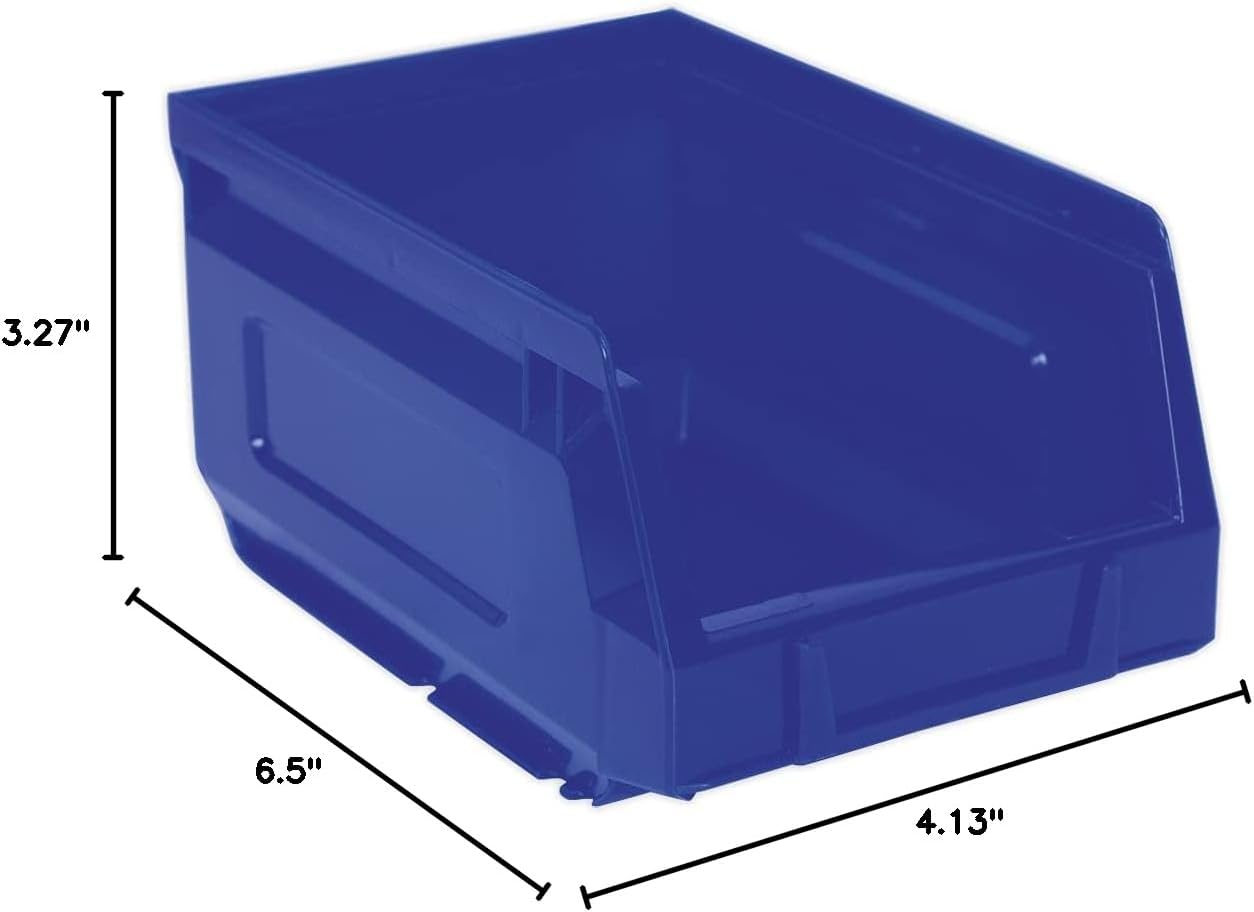 Sealey TPS224B Plastic Storage Bin, 105mm x 165mm x 83mm, Blue, Pack of 24