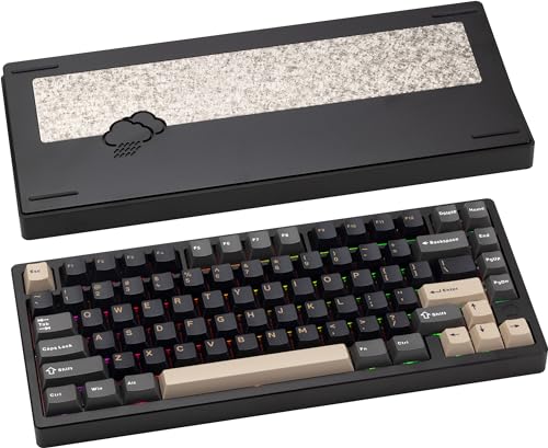 WOBKEY Rainy 75 Clavier mécanique d'exception en aluminium noir avec switches HMX JWK de précision