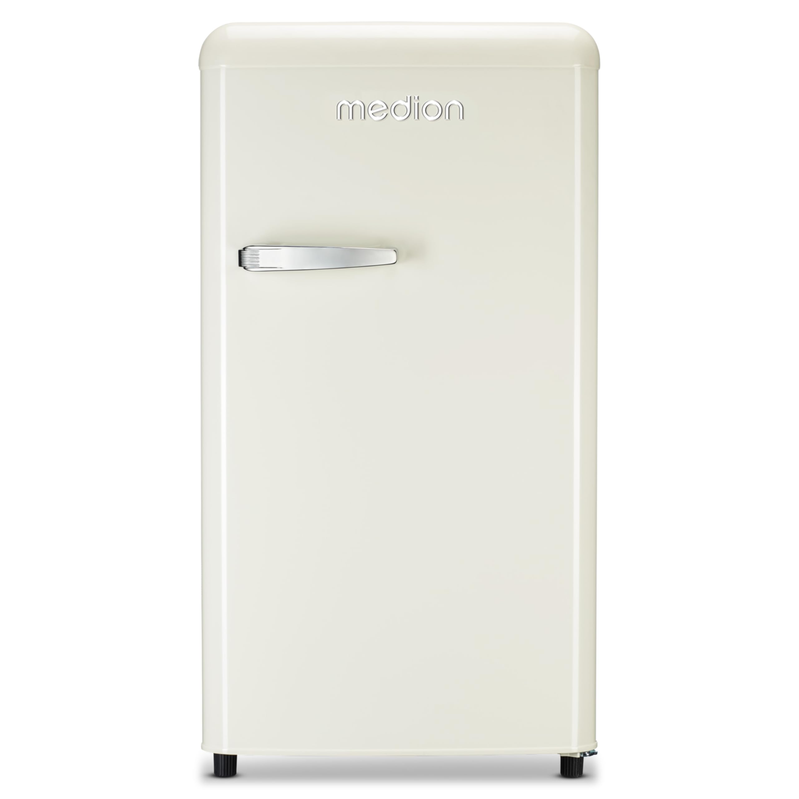 MEDION Retro Kühlschrank 91 Liter 91cm Höhe freistehend cream MD37800