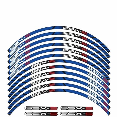 Autocollants réfléchissants roues moto Suzuki GSX-S 750 stickers jantes 8S 1000GT