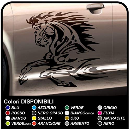 Chevaux adhésifs pour voitures noir satin finition premium