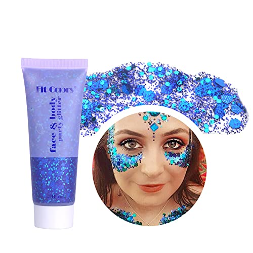 Pakivs 3 Colors Sequins Glitter Eyeshadow Body Glitter Gel Mermaid Sequins Long Lasting Sparkling Cream Lip Nail Hair Painting For Festival Party #TOP5