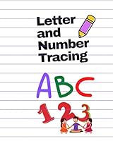 letter and number tracing: ABC 123 B089TWPV3C Book Cover