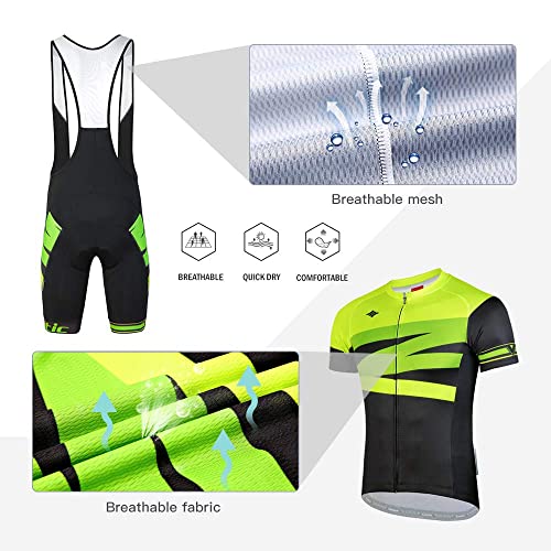 Maillot cyclisme Santic respirant avec insert rembourré 4D - 2