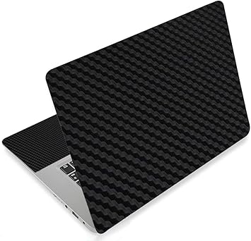 Laptop Skin Sticker Decal,13.3" 14" 15" 15.4" 15.6 inch Laptop Universal Vinyl Skin Sticker Cover,Dustproof Waterproof Reusable Art Decal Protector (12inch X 18 Inch Sheet 2pc) (Black Carbon)