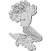 Stampendous Cling Rubber Stamp, Mermaid Image