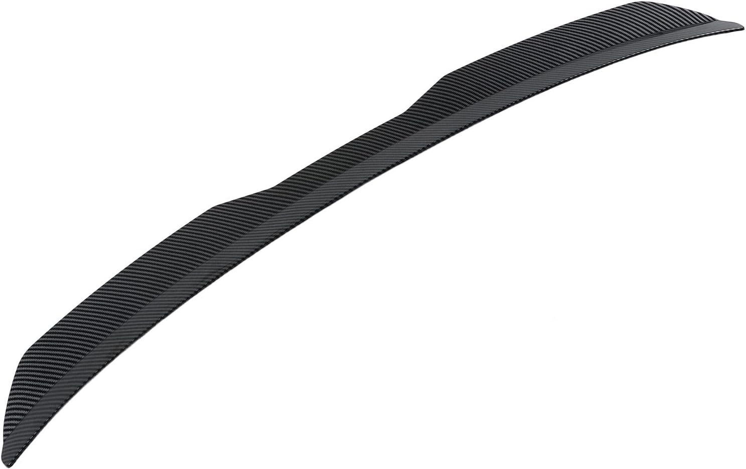 High Performance Rear Window Roof Spoiler Visor Deflector Reduce Resistance for Car Enthusiasts Fits Universal (Carbon Fiber Pattern)