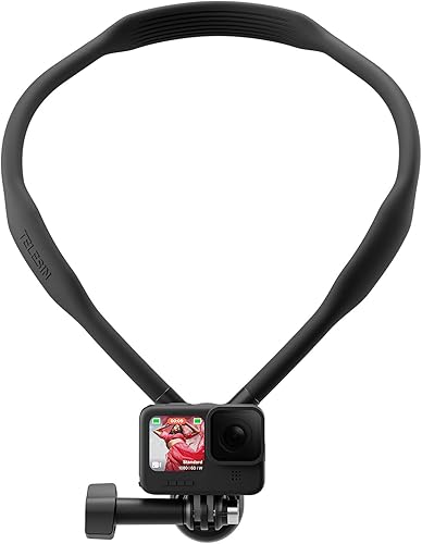 TELESIN Soporte de cuello SE con montaje vertical+clip de teléfono para teléfonos móviles GoPro Insta360 (montaje de cuello SE+montaje vertical+clip