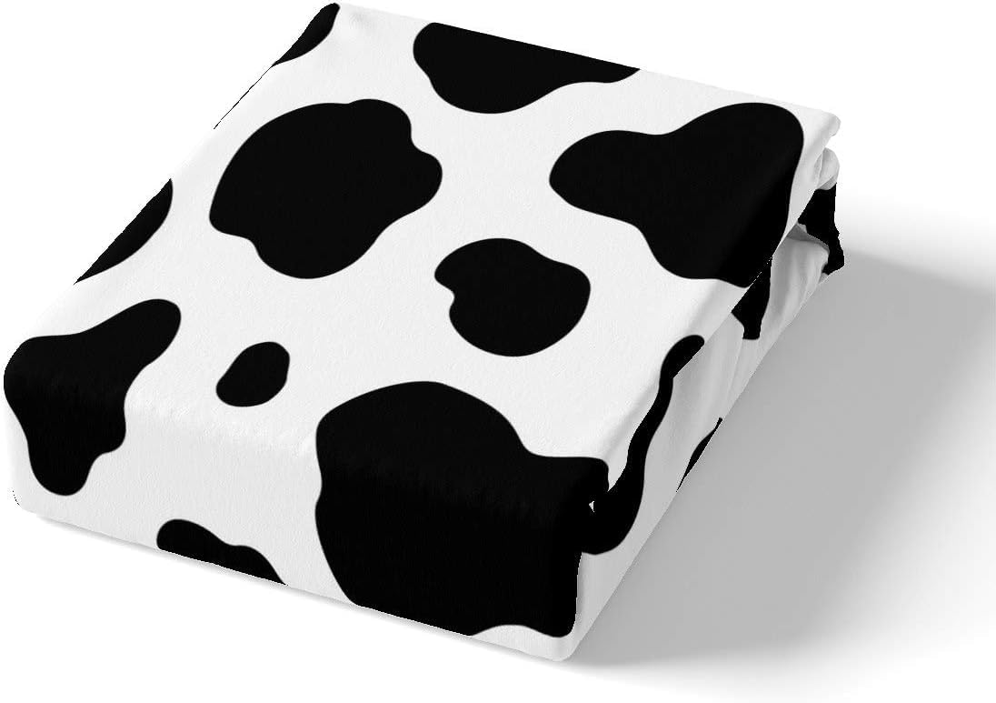 Homemissing Single Duvet Cover cow pattern bedding set, cow print simple modern abstract art bed set - Image 3