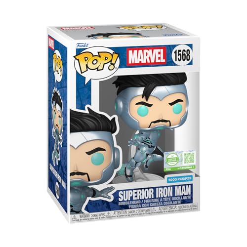 Superior Iron Man Funko Pop 1568 con protector rígido transparente 3