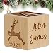 Personalized Baby's First Christmas Ornament 2016 Baby Block Custom Engraved Wooden Baby Block for Newborn Infant Boys and Girls