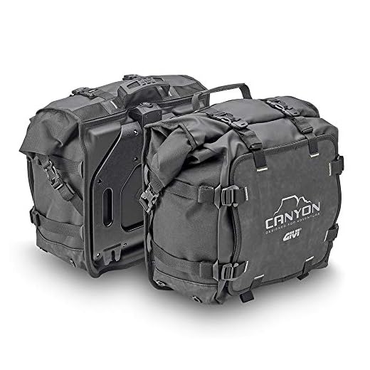 GIVI Canyon Monokey 25 Liter Water Resistant Saddlebags (Left and Right - GRT720)