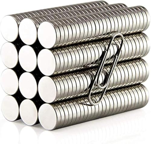 Gebildet 200pcs 5×1mm Premium Round Magnet Piece,Office Magnets,Whiteboard Magnets,Magnetic Push Pins,Refrigerator Magnets Used to Home Crafting Office Boards Creat DIY Science Crafts