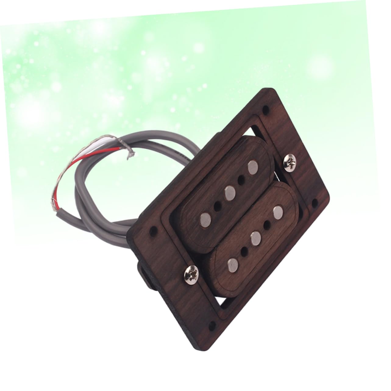 Pickup 3 Corde Humbucker Doppia Bobina per Chitarra Elettrica Modello Gmb511 in Metallo Marrone Suono e Alta Uscita per Musicisti