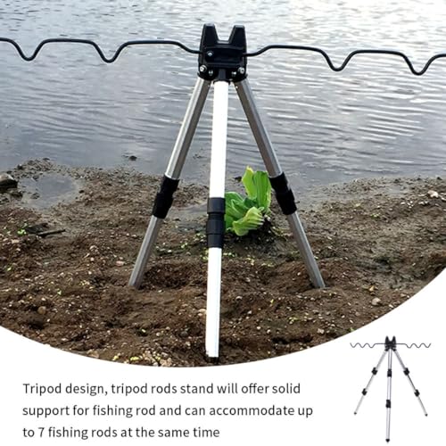 Support de canne à pêche trépied pour stabiliser vos lignes sur les sols difficiles