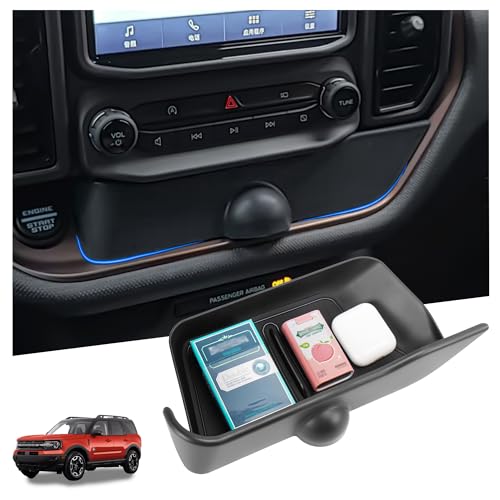 Sinminou Center Console Organizer Compatible with 2021-2024 Ford Bronco Sport CX430 Interior Accessories Console Insert Drawer Storage Box; Not Fit for Ford Bronco