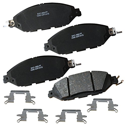 Image of Bendix Premium SBC1649 Ceramic Front Brake Pads for INFINITI JX35 2013, QX60 2020-2014, Nissan Murano 2024-2015, Pathfinder 2020-2013