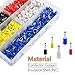 WMYCONGCONG 1800 PCS Wire Ferrule Terminals Kit AWG 22-14 Insulated Copper Crimp Connectors, Crimp Pin Cord End Terminals for Electric, Industrial, Power Control System