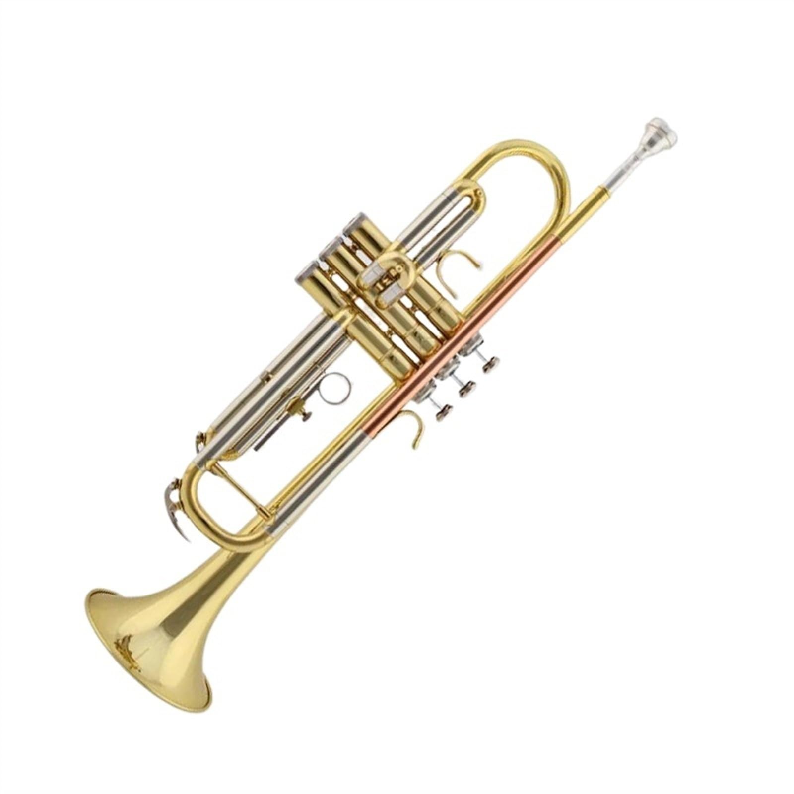 Standard Trompeten Bb Professionelle Trompete Fortgeschrittene B Flache Trompete Fall Gold Lack Blasinstrumente Trompete