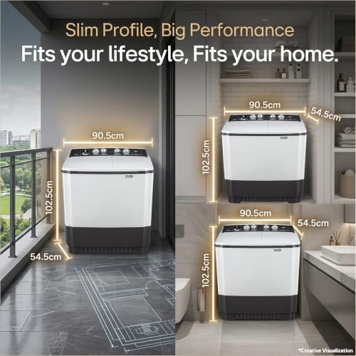 LG 10 Kg Semi-Automatic Top Load Washing Machine (Dark Gray) - Image 6