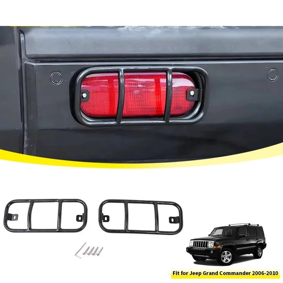 Feu arrière bordure en fer durable pour habillage et protection phare antibrouillard voiture
