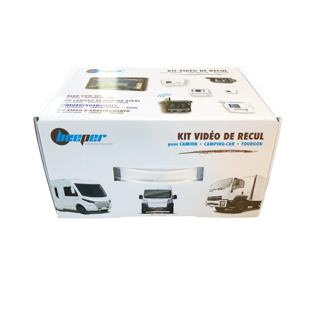 BEEPER - Telecamera di retromarcia per camper 7 pollici bianca RWEC79X