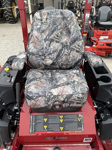 Durafit Seat Covers Made Exactly to Ferris ISX 2200/3300 Series and is 6200 Zero Turn Seat Cover. Protection,Comfort, Storage and Style in Tree Camo